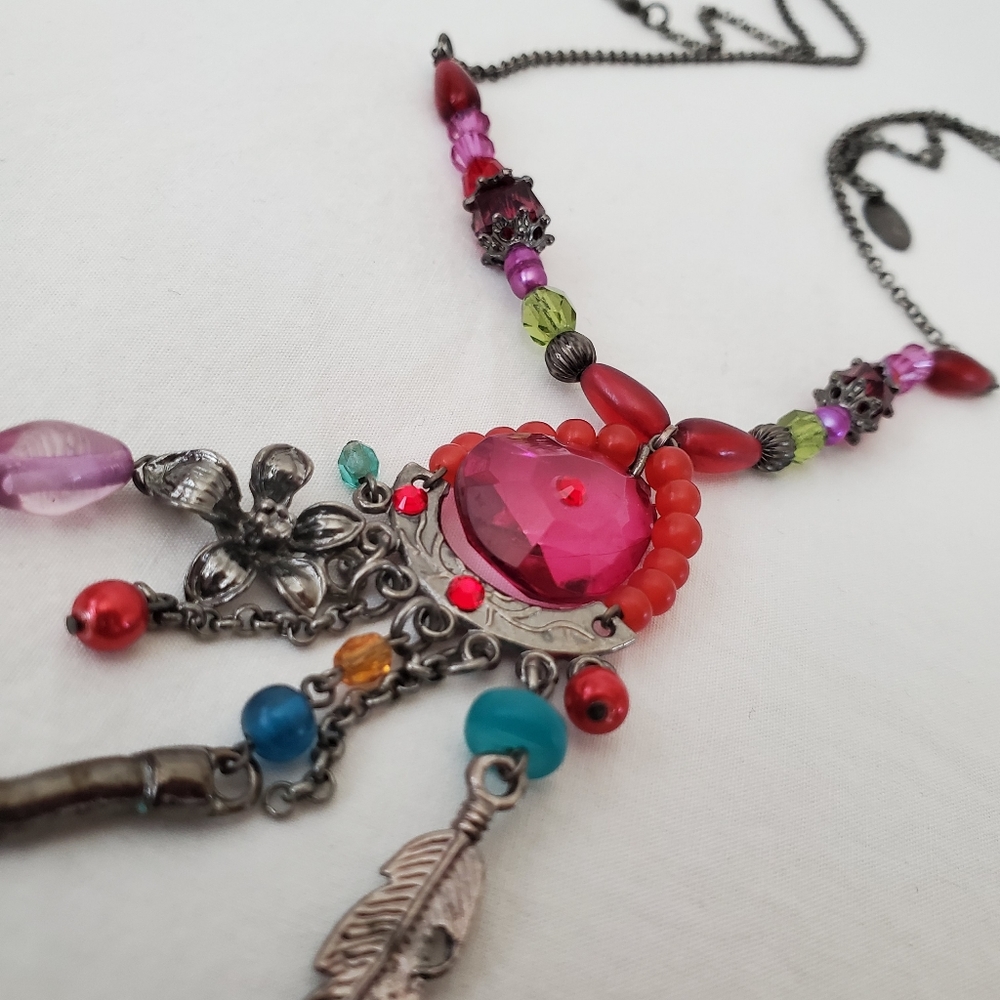 Beaded Dream Catcher Necklace